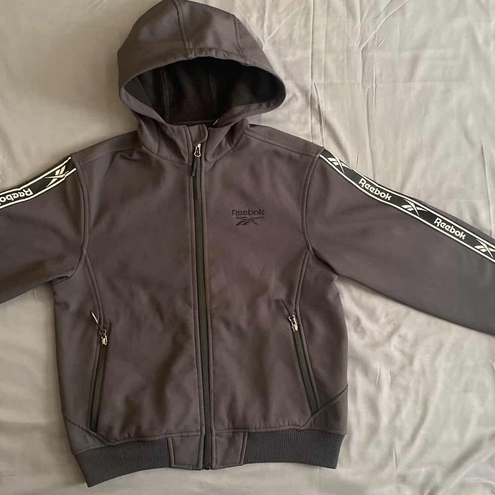 Reebok Kids Charcoal Zip-Up Hoodie